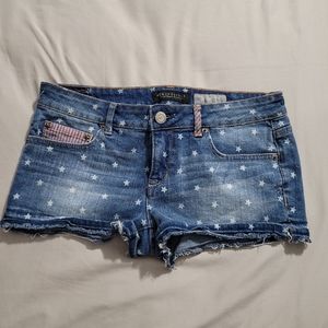 Aeropostale star and stripe Jean shorts